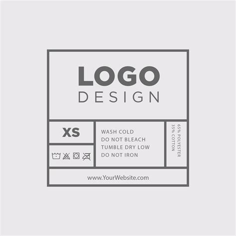 printable clothing label template.